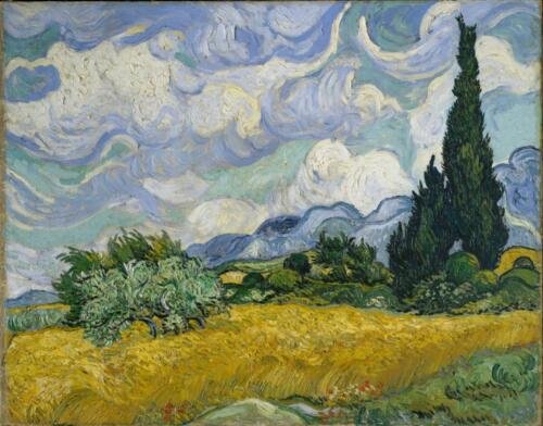 Wheat-Field-with-Cypresses-(1889)
